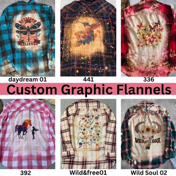 ❤️Custom Flannel Shirt Graphic❤️ - Picture 6 of 13